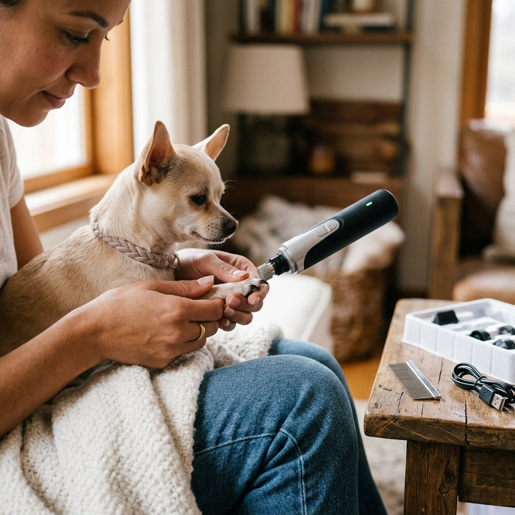 Low-Noise Dog Clippers & Nail Grinder Kit — Rechargeable, Co — image 3 of 5